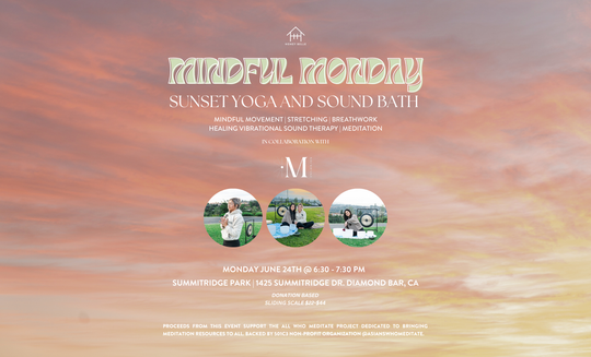 Mindful Monday Sunset Yoga and Sound Bath