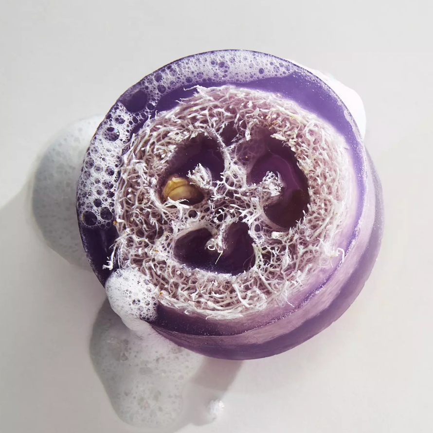 Lavender Rain Exfoliating Loofah Soap
