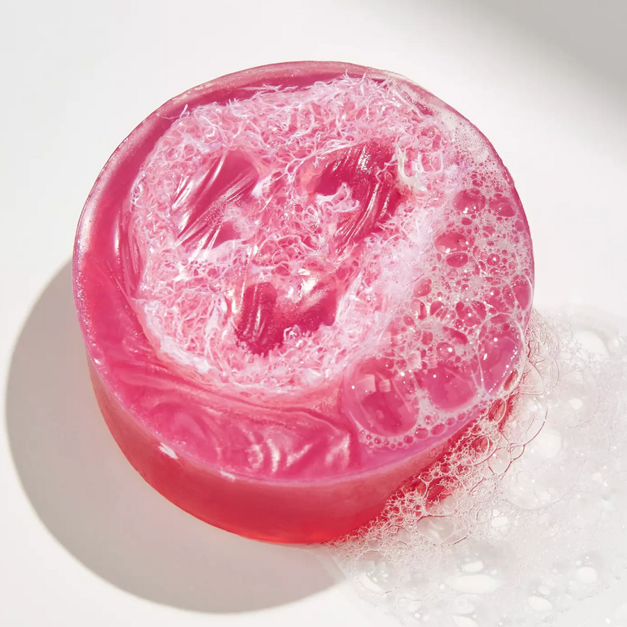 Rose Exfoliating Loofah Soap