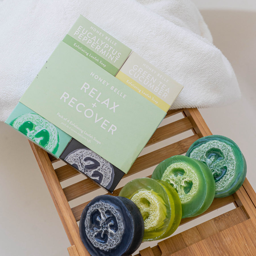 Relax + Recover 4-Pack Exfoliating Loofah Soap