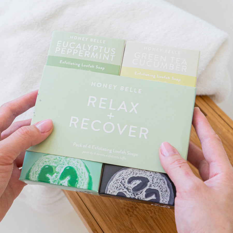 Relax + Recover 4-Pack Exfoliating Loofah Soap
