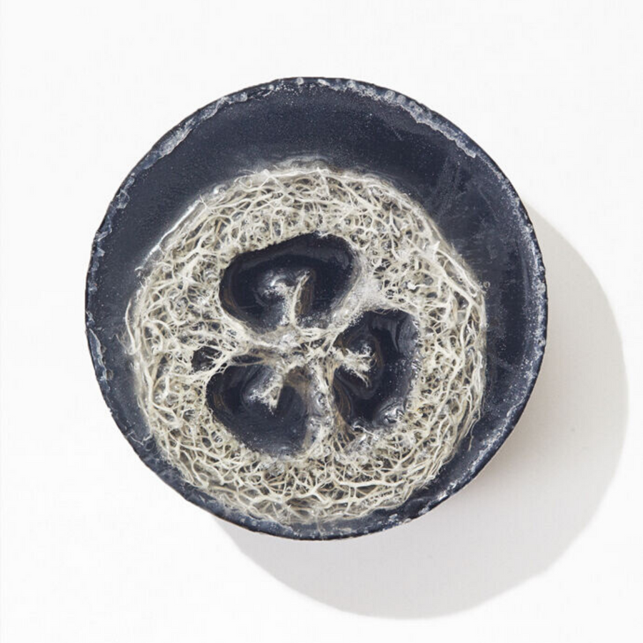 Charcoal Bamboo Exfoliating Loofah Soap