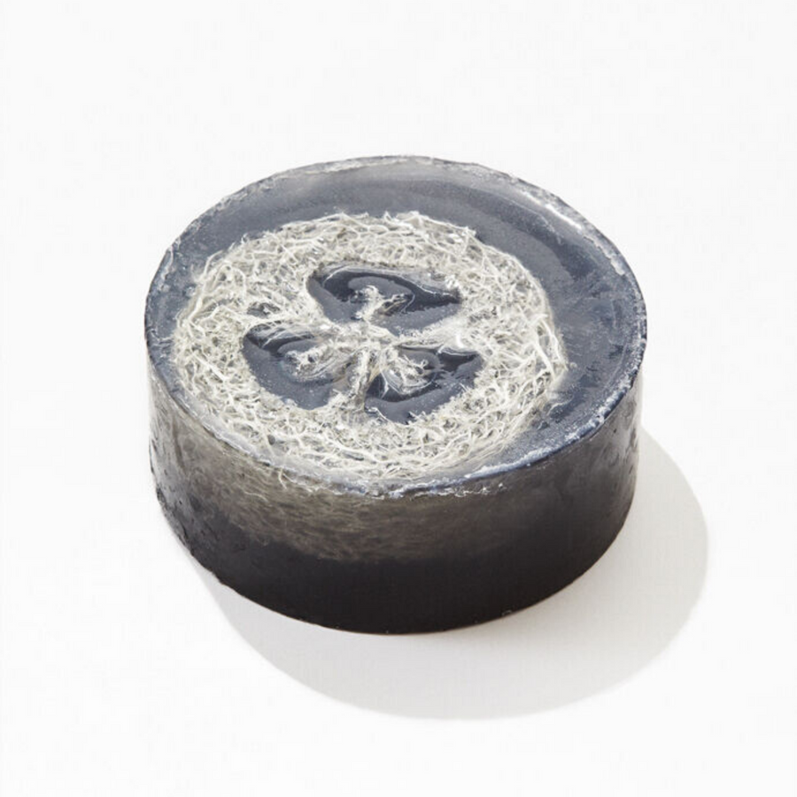 Charcoal Bamboo Exfoliating Loofah Soap